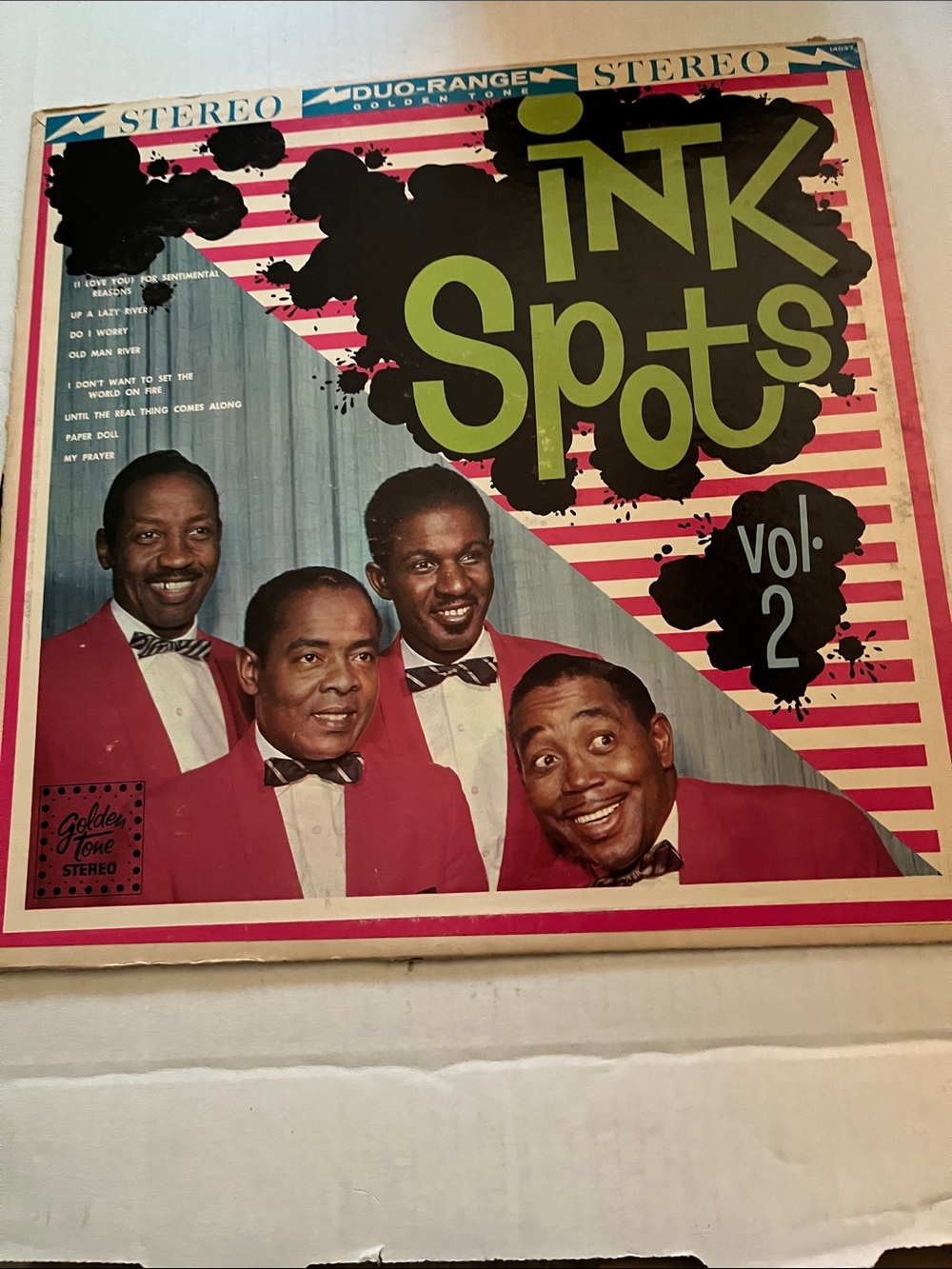 Ink Spots Vol. 2 Vintage-Style Wall Art Print - Pink and Black. rare